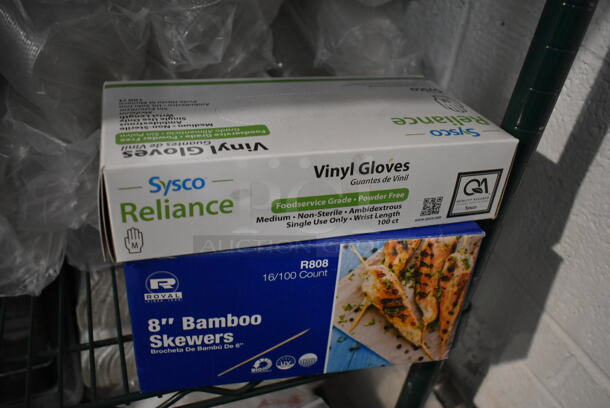 ALL ONE MONEY! Tier Lot of Various Items Including Poly Drop In Bins, Cutting Boards, Gloves, Bamboo Skewers - Image 9 of 12