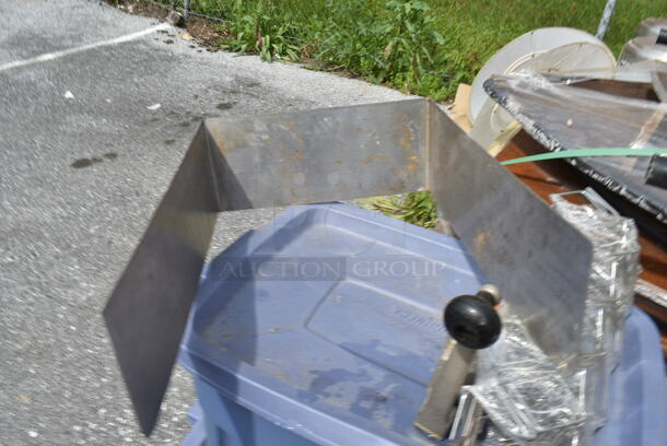 ALL ONE MONEY! Lot of Various Items Including Booster Seats, Metal and Blue Bins - Image 4 of 5