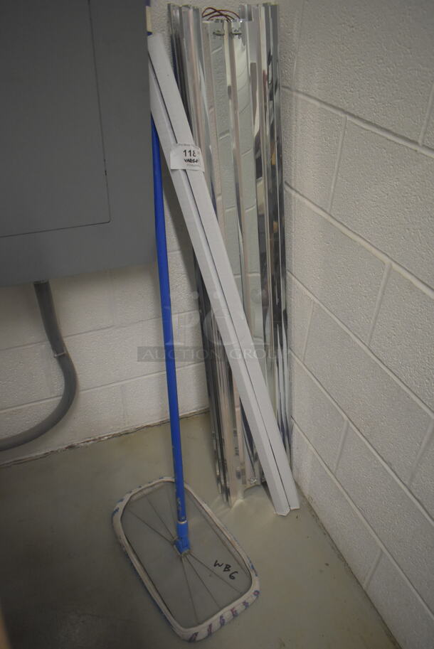 ALL ONE MONEY! Lot of Metal Pieces and Flat Mop. BUYER MUST REMOVE. - Image 2 of 2