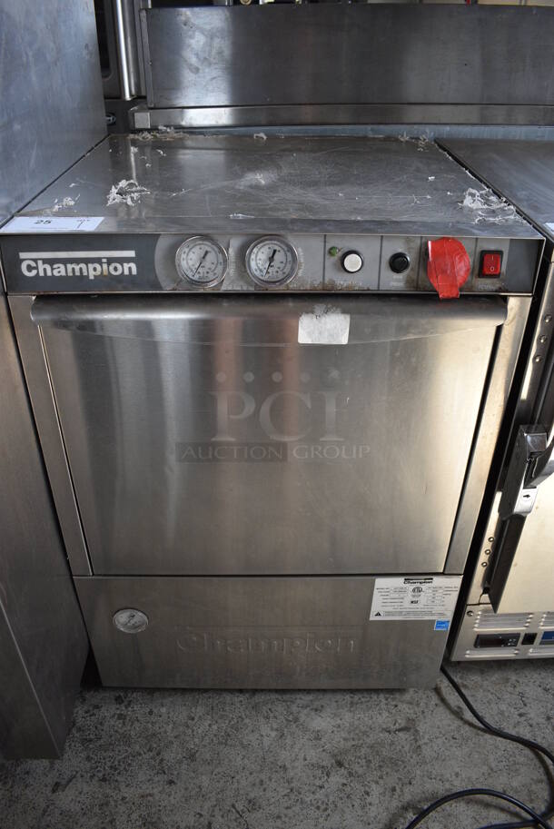 Champion Model UH170B-70 ENERGY STAR Stainless Steel Commercial Undercounter Dishwasher. 120-208/230 Volts, 1 Phase. 24x24x34
