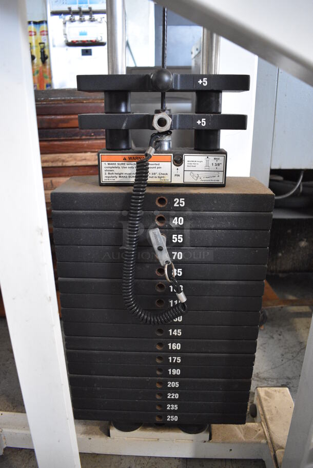Paramount Model AP-2200 Metal Commercial Floor Style Triceps Extension Machine. Maxes Out At 250 Pounds. 44x52x62 - Image 5 of 6