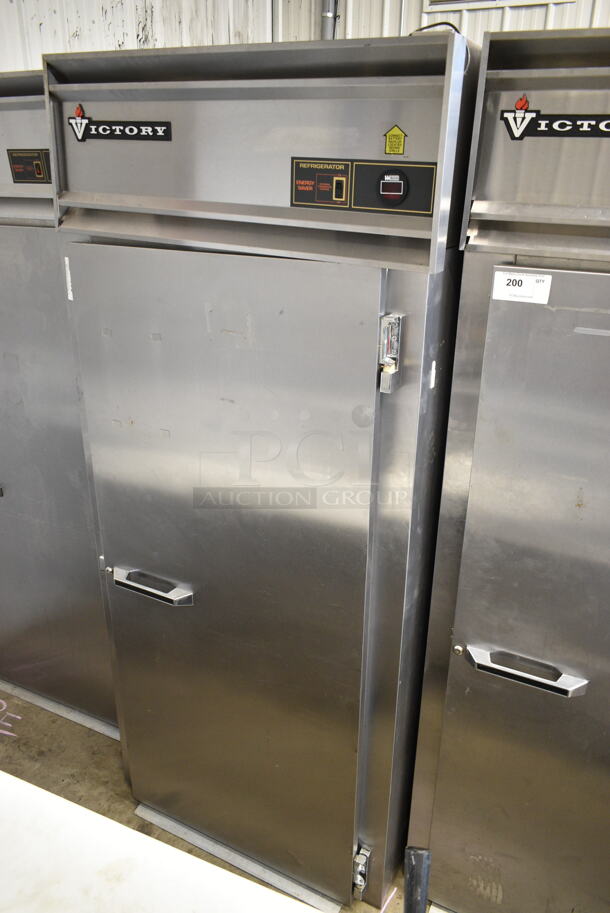 Victory RISA-1D-S7 Stainless Steel Commercial Single Door Roll In Rack Cooler. 115 Volts, 1 Phase. Tested and Working! - Image 1 of 5