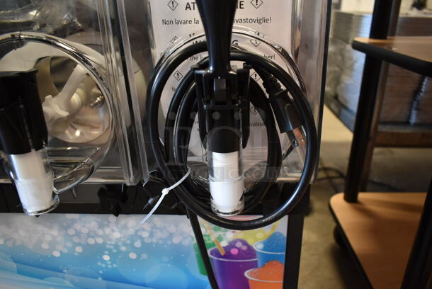 BRAND NEW! 2021 SPM I-PRO 3 E L Stainless Steel Commercial Countertop 3 Hopper Slushie Machine. 115 Volts, 1 Phase. Stock Pictures Used - Image 4 of 8