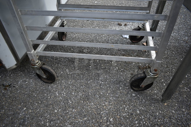 Metal Commercial Pan Transport Rack on Commercial Casters. - Image 3 of 3