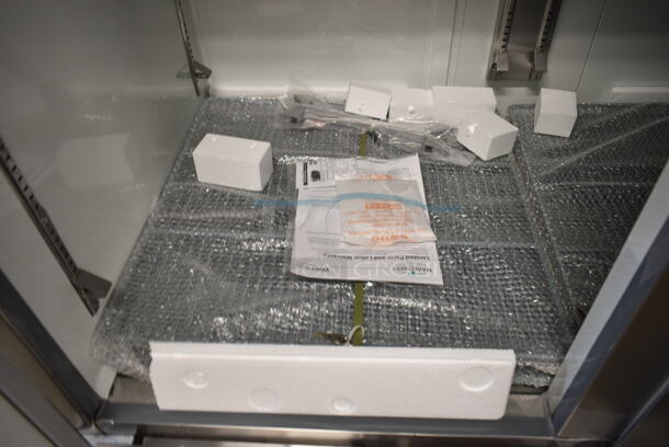 BRAND NEW SCRATCH AND DENT! 2024 Mainstreet 829BMR49F Stainless Steel Commercial 54" Solid Door Reach-In Freezer w/ Poly Coated Racks. 115 Volts, 1 Phase. Tested and Working! - Image 8 of 10