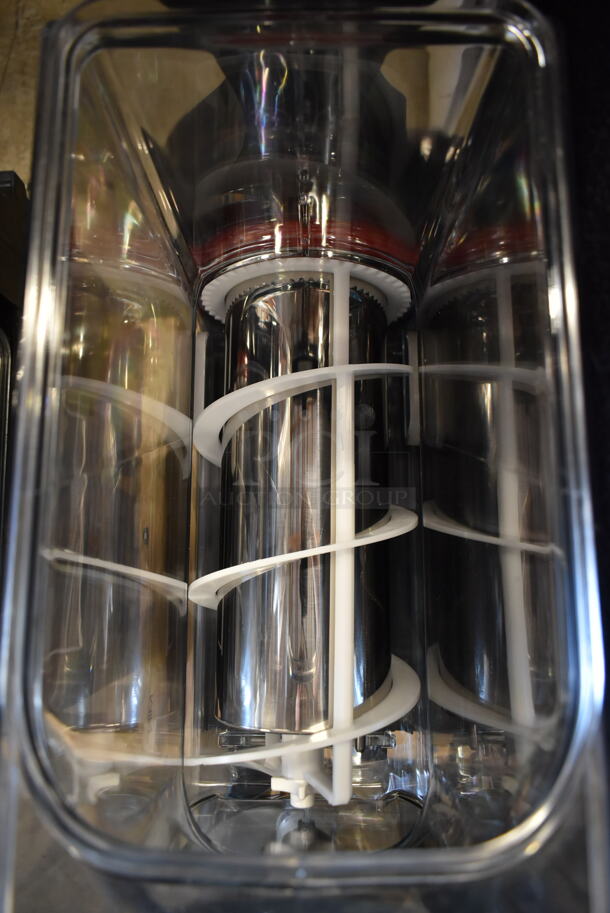 BRAND NEW! 2021 SPM I-PRO 3 E L Stainless Steel Commercial Countertop 3 Hopper Slushie Machine. 115 Volts, 1 Phase. Stock Pictures Used - Image 7 of 8