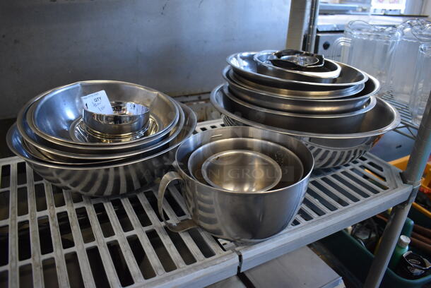 ALL ONE MONEY! Tier Lot of Various Metal Bowls - Image 2 of 3