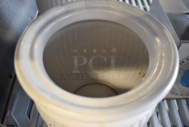 2 White Containers w/ Lid. 6.5x6.5x9. 2 Times Your Bid! - Image 4 of 5