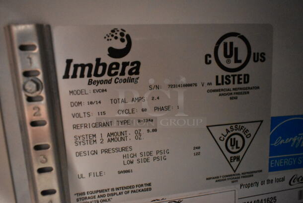 Imbera EVC04 ENERGY STAR Metal Commercial Mini Cooler Merchandiser. 115 Volts, 1 Phase. Tested and Working! - Image 4 of 4