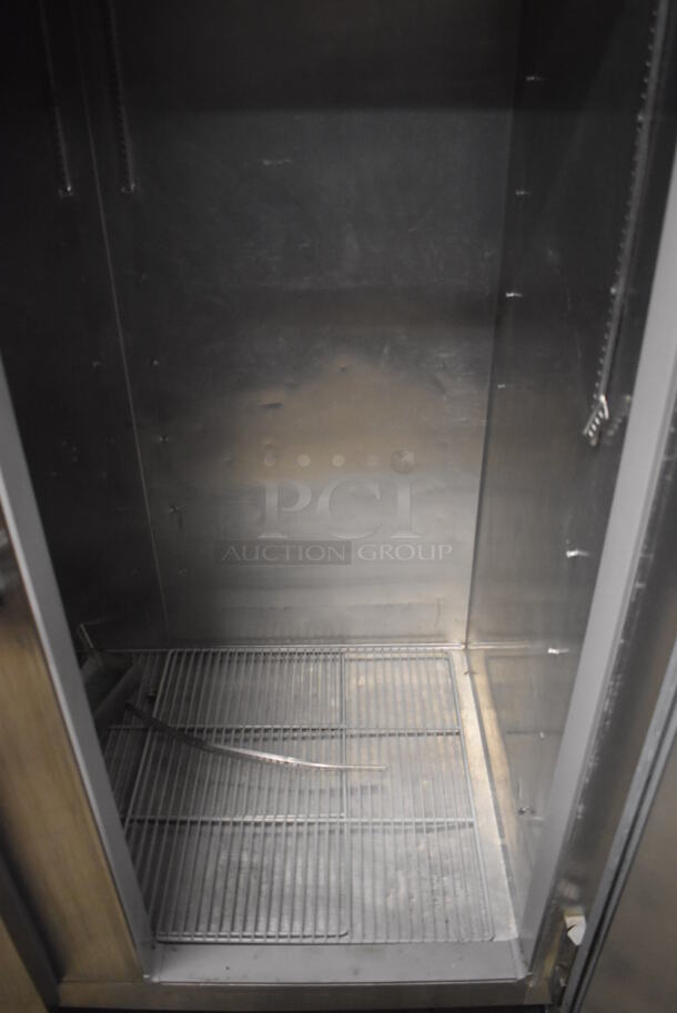 Continental 2RE Stainless Steel Commercial 2 Door Reach In Cooler on Commercial Casters. 115 Volts, 1 Phase. 57x34x82. Tested and Working! - Image 5 of 6