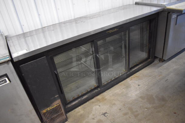 2013 True TBB-24-72G-SD Metal Commercial 3 Door Back Bar Cooler Merchandiser. 115 Volts, 1 Phase. 73x24.5x36. Tested and Working! - Image 6 of 7