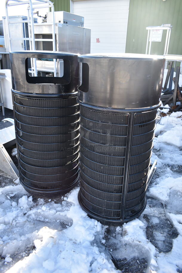 2 Black Trash Can Shells. 2 Times Your Bid! - Image 3 of 5