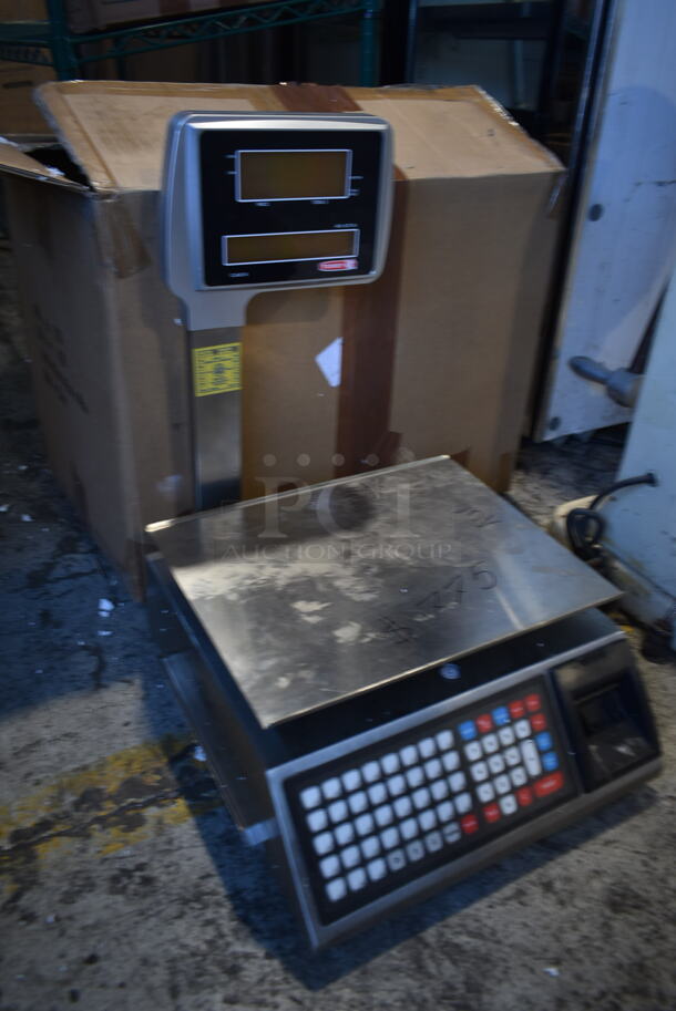 LIKE NEW! Torrey W-Label40L Metal Commercial Countertop 40 Pound Capacity Food Portioning Scale. Cannot Test Due To Missing Power Cord - Image 3 of 7