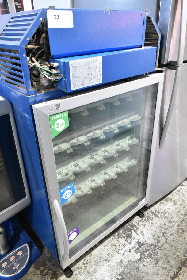 2017 Minus Forty 11-CSGF-00-1C000-BL-FREAL Metal Mini Freezer Merchandiser w/ Poly Coated Racks. 115 Volts, 1 Phase. Cannot Test Due To Missing Power Cord - Image 1 of 5