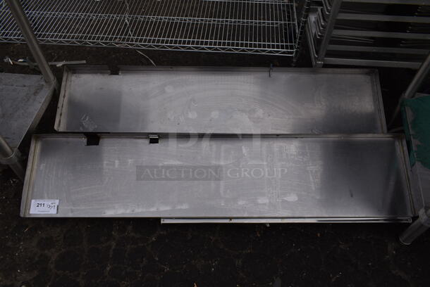 2 Stainless Steel Wall Mount Shelves. 2 Times Your Bid! - Image 1 of 5