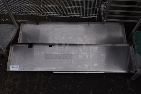 2 Stainless Steel Wall Mount Shelves. 2 Times Your Bid!