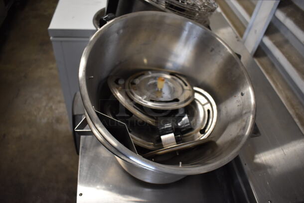 Stainless Steel Commercial Countertop Dual Coffee Machine w/ Hot Water Dispenser, 4 Stainless Steel Brew Baskets and 2 Stainless Steel Satellite Servers. 32x25x38 - Image 6 of 9