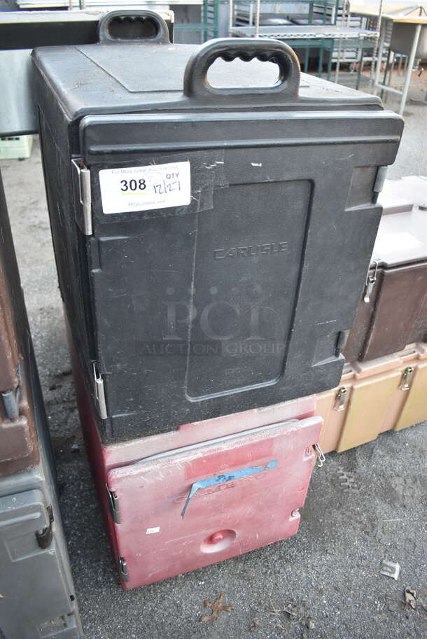 2 Poly Food Carrying Catering Case; Carlisle 300MPC Black and Cambro 300MPC Red. 17x24x23. 2 Times Your Bid! - Image 2 of 7