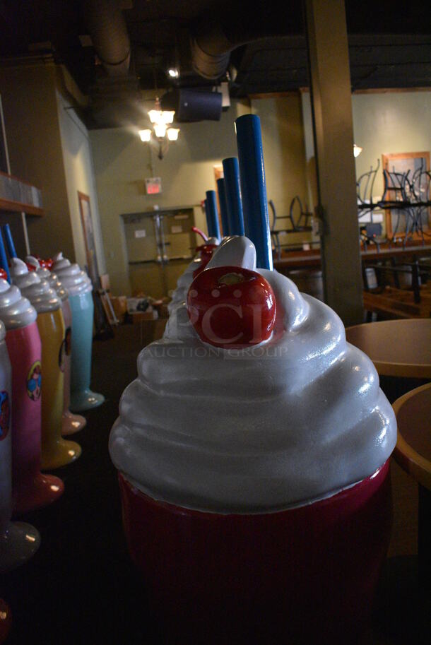 2 Decorative Sundae Statues. 24x24x70. 2 Times Your Bid! BUYER MUST REMOVE. (Susquehanna Ale House) - Image 4 of 4