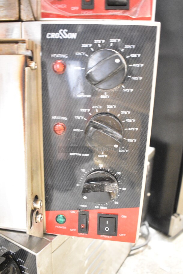 2023 Crosson CPO-160 Stainless Steel Commercial Countertop Electric Powered Pizza Oven w/ Cooking Stone. 120 Volts, 1 Phase. Tested and Working! - Image 4 of 7