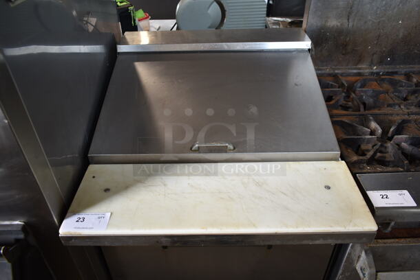 True TSSU-27-12M-B Stainless Steel Commercial Sandwich Salad Prep Table Bain Marie Mega Top on Commercial Casters. 115 Volts, 1 Phase. Tested and Working! - Image 3 of 6