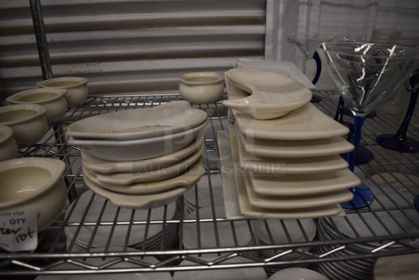 ALL ONE MONEY! Tier Lot of Ceramic Dishes and Glasses - Image 4 of 5