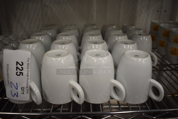23 White Ceramic Mugs. 4.5x3.5x4. 23 Times Your Bid! - Image 2 of 8