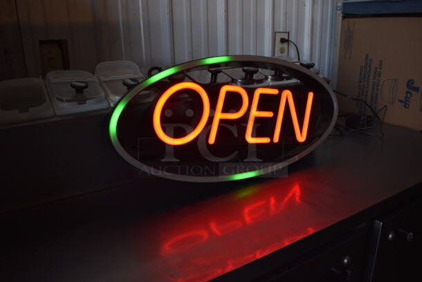 BRAND NEW IN BOX! Light Up Open Sign. 27x3x12.5 - Image 5 of 7