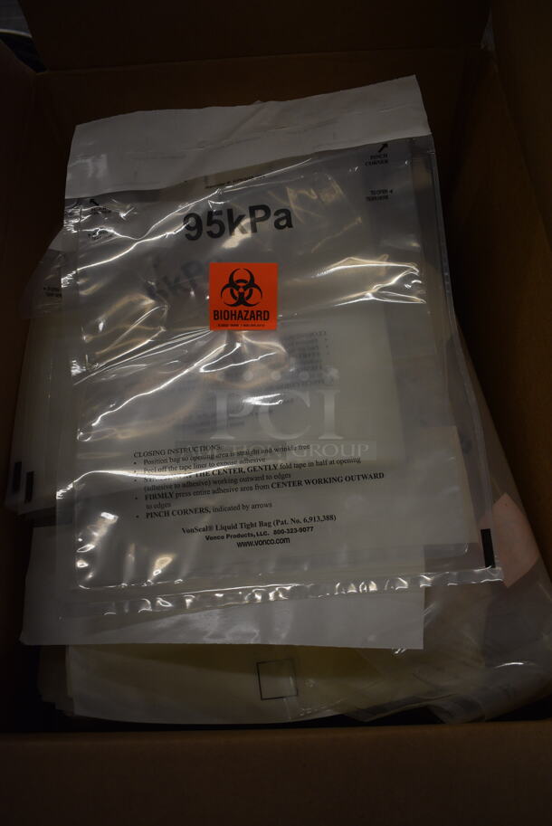 Box of Biohazard Plastic Bags
