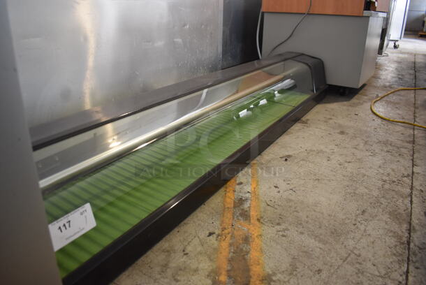 Hoshizaki HNC-210AA-8 Commercial Electric Powered Curved Glass Refrigerated Sushi Counter Display Case 115V Tested And Working - Image 2 of 6