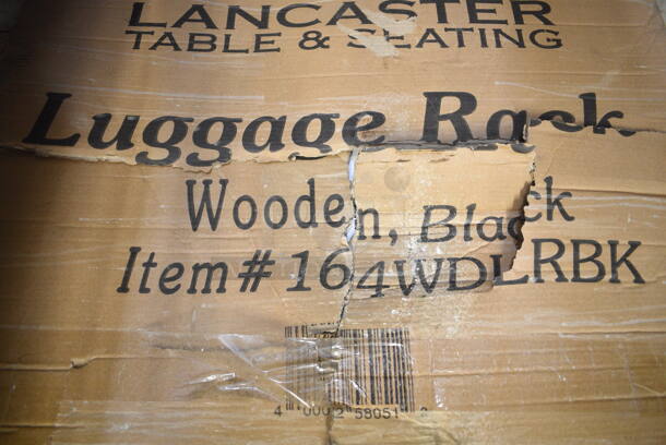 BRAND NEW SCRATCH AND DENT! Lancaster Table & Seating 164WDLRBK Luggage Rack - Image 3 of 3