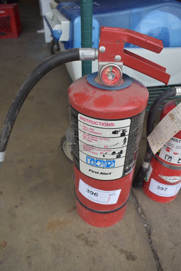 First Alert Dry Chemical Fire Extinguisher. Buyer Must Pick Up - We Will Not Ship This Item.  9x5.5x18