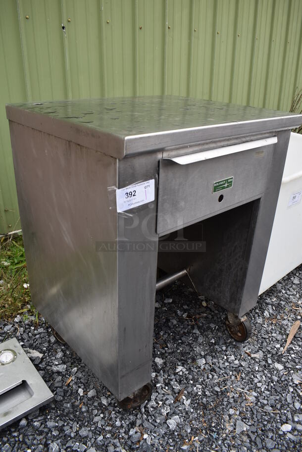 Ruslander Stainless Steel Counter w/ Drawer on Commercial Casters. 28x24x36 - Image 3 of 6