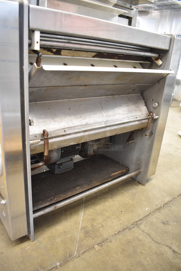 Seewer Rondo SPR53A Metal Commercial Countertop Dough Sheeter. No Conveyor. Cannot Test Due To Cut Power Cord - Image 2 of 6