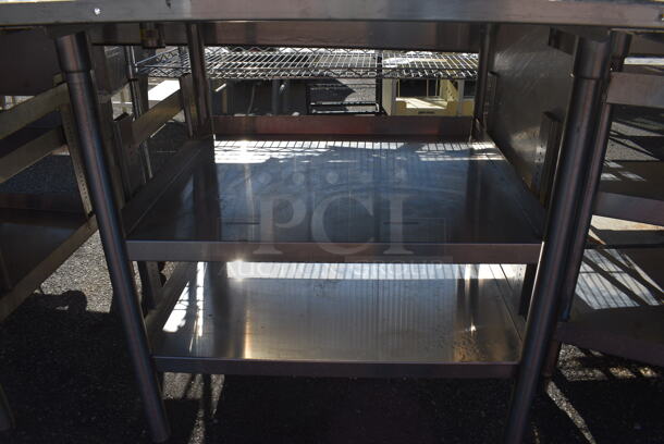 Stainless Steel Soda Station Table w/ Under Shelves. 102x33x35.5 - Image 2 of 5