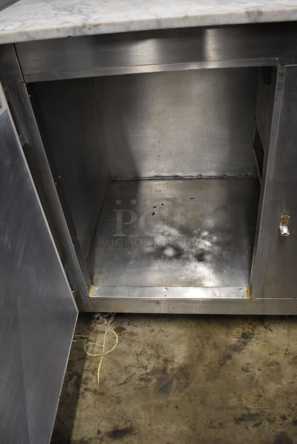 Bari 121 Stainless Steel Commercial Dough Retarder w/ Stone Countertop on Commercial Casters. 115 Volts, 1 Phase. 50x32x48. Tested and Powers On But Temps at 57 Degrees - Image 9 of 11
