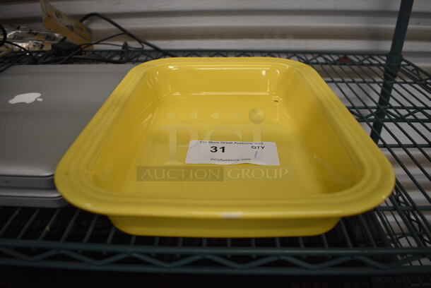 Fiestaware Yellow Ceramic Plate / Tray. 11x15x2
