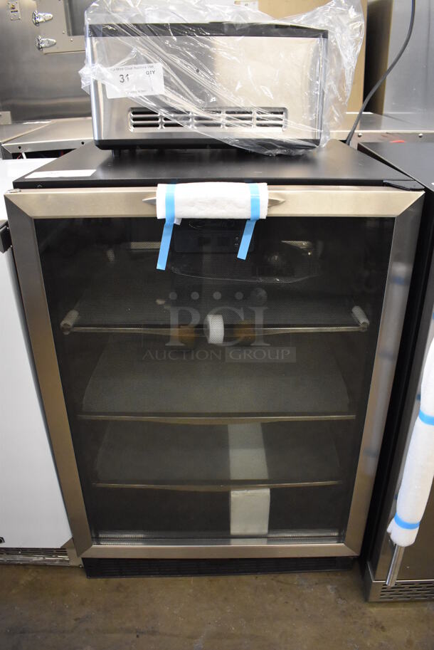 BRAND NEW SCRATCH AND DENT! Silhouette DBC514BLS Stainless Steel Mini Single Door Reach In Wine Chiller Cooler Merchandiser. 115 Volts, 1 Phase. 24x24x35. Tested and Working! - Image 2 of 9