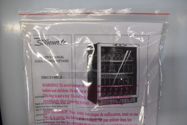 BRAND NEW SCRATCH AND DENT! Silhouette DBC514BLS Stainless Steel Mini Single Door Reach In Wine Chiller Cooler Merchandiser. 115 Volts, 1 Phase. 24x24x35. Tested and Working! - Image 6 of 9