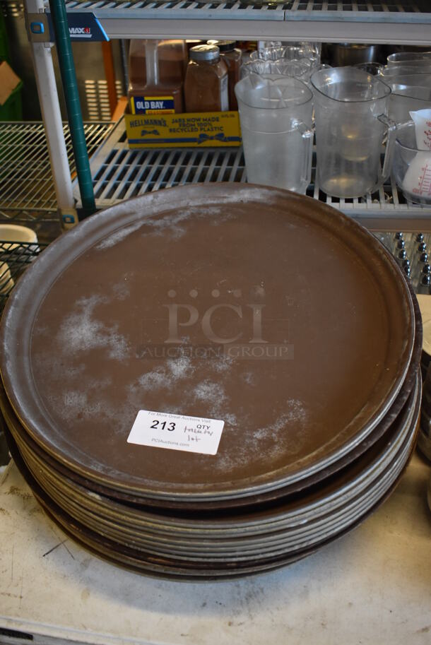 ALL ONE MONEY! Lot of Various Items on Tabletop Including Serving Trays, Ceramic Plates, Ceramic Espresso Mugs - Image 3 of 12