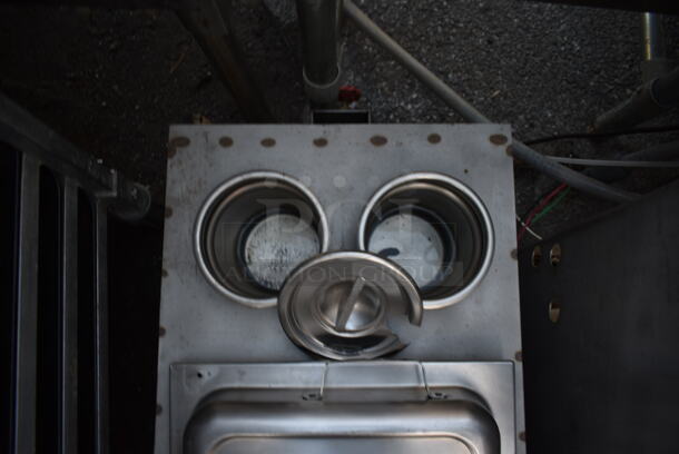 Stainless Steel Commercial Drop In Food Warmer w/ Main Bay and 2 Cylindrical Bays. - Image 3 of 4