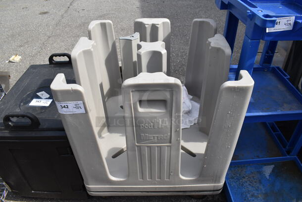 Metro pcd 11 A Gray Poly Dish Cart on Commercial Casters.  - Image 1 of 4