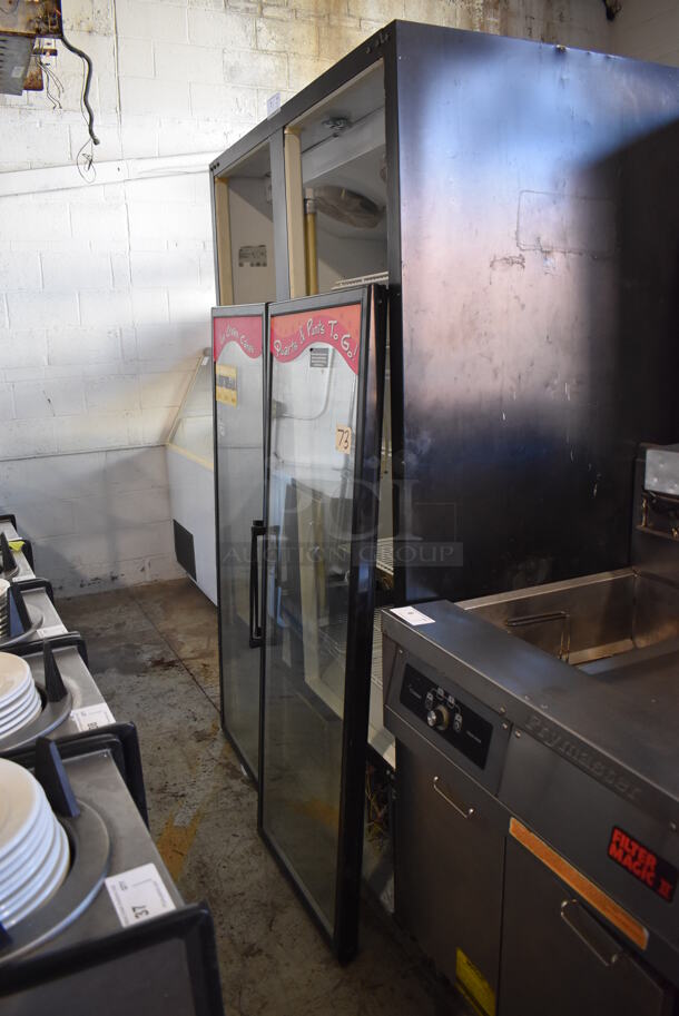 Master-Bilt BLG-48HD Metal Commercial 2 Door Reach In Freezer Merchandiser. Doors Need To Be Reattached. 208-230 Volts, 1 Phase. 52x32x80 - Image 4 of 7