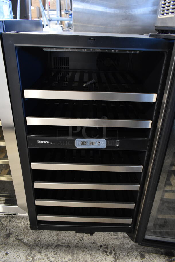 BRAND NEW SCRATCH AND DENT! Danby DWC286BLS Stainless Steel 20 Inch Wine Cooler 38 Bottle w/ Dual Temperature Zones and Reversible Door. 115 Volts, 1 Phase. Tested and Working! - Image 3 of 4