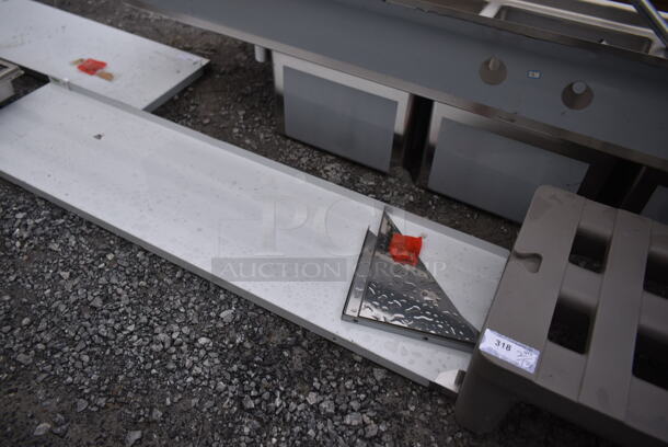 BRAND NEW SCRATCH AND DENT! Regency 600WS1872HD 16 Gauge Stainless Steel 18" x 72" Heavy-Duty Wall Shelf - Image 5 of 6