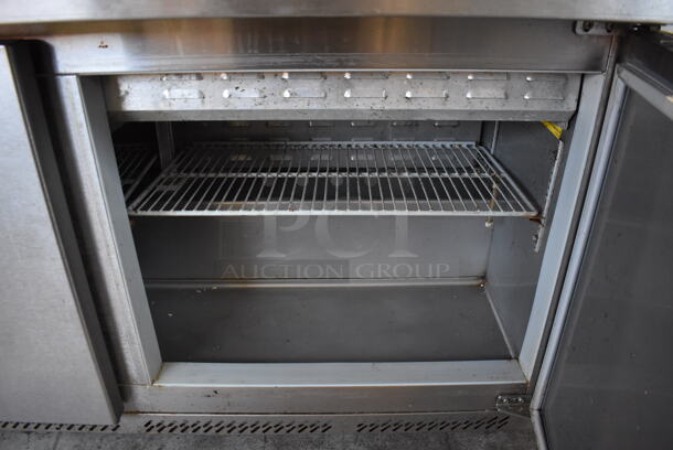 Fagor FMP-60-24 Stainless Steel Commercial Sandwich Salad Prep Table Bain Marie Mega Top on Commercial Casters. 115 Volts, 1 Phase. Tested and Powers On But Does Not Get Cold - Image 6 of 8