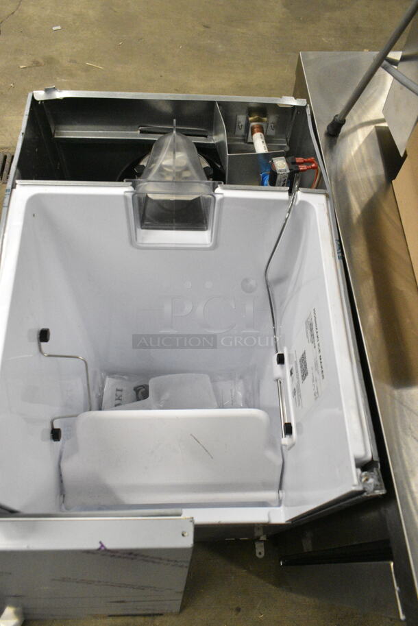 BRAND NEW SCRATCH AND DENT! 2024 Hoshizaki C-80BAJ-AD Stainless Steel Undercounter Cubelet Ice Machine - 80 lb. 115 Volts, 1 Phase.  - Image 6 of 9