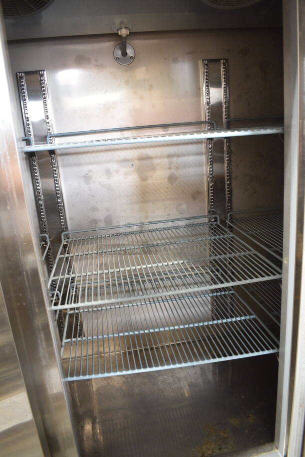 KoolMore RIF-3D-SS Stainless Steel Commercial 3 Door Reach In Freezer w/ Poly Coated Racks on Commercial Casters. 115 Volts, 1 Phase. Tested and Powers On But Does Not Get Cold - Image 5 of 7