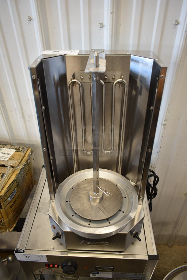 BRAND NEW SCRATCH AND DENT! 2022 Avantco 177VBE101A Stainless Steel Commercial Countertop Vertical Broiler. 120 Volts, 1 Phase.  - Image 1 of 6