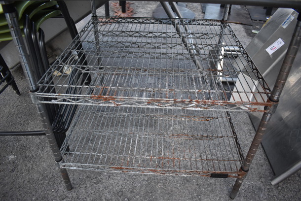 Stainless Steel Table w/ 2 Wire Under Shelves. 30x32x34 - Image 3 of 4